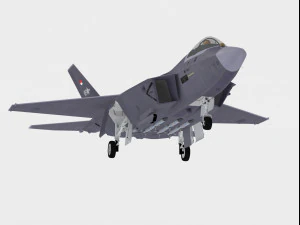 KAI KF-21 Boramae versione indonesiana Modello 3D