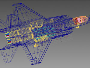 KAI KF-21 Boramae Indonesian version 3D Модель