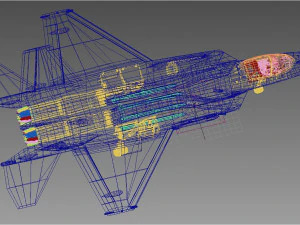 KAI KF-21 Boramae versione indonesiana Modello 3D