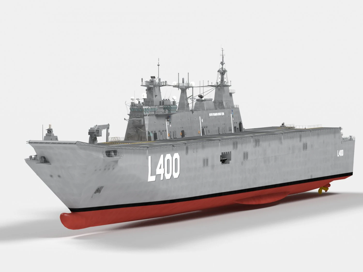 TCG Anadolu L400 3D Model .c4d .max .obj .3ds .fbx .stl .blend 