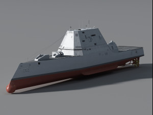 USS Lyndon B Johnson DDG-1002 3D Model