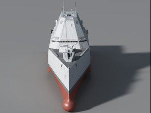 USS Lyndon B Johnson DDG-1002 3D Model