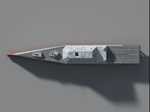 USS Lyndon B Johnson DDG-1002 3D Model