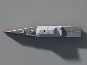 USS Lyndon B Johnson DDG-1002 Modelo 3D