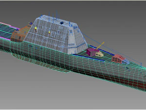 USS Lyndon B Johnson DDG-1002 Modelo 3D