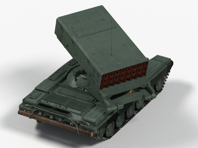 TOS-1 Buratino 3D Model in Artillery 3DExport