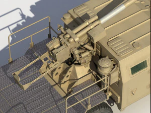 Norinco SH5 Wheeled self-propelled howitzer 105mm 3D Model