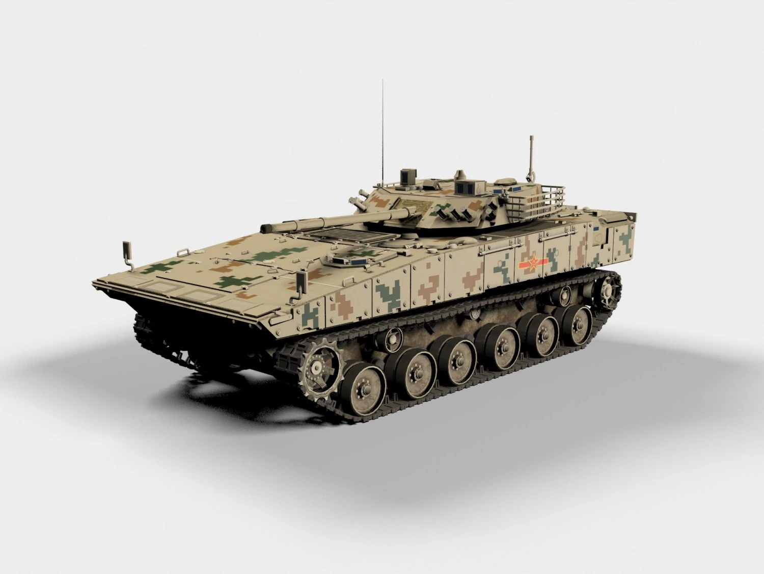 ZBD-04 IFV 3D Model .c4d .max .obj .3ds .fbx .stl .blend 
