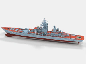 Kirov-class battlecruiser 3D Model