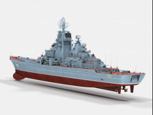 Kirov-class battlecruiser 3D Model