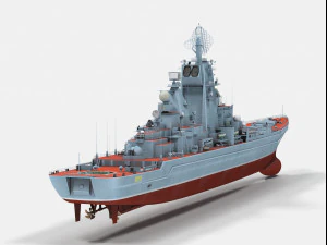 Kirov-class battlecruiser 3D Model