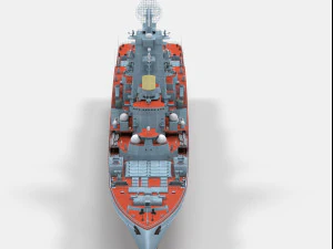 Kirov-class battlecruiser 3D Model