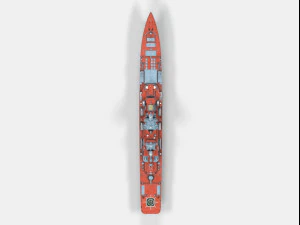 Kirov-class battlecruiser 3D Model