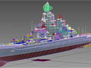 Kirov-class battlecruiser 3D Model