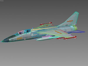 Xian JH-7 Flounder 3D Модель