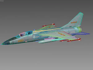 Xian JH-7 Flounder 3D Model