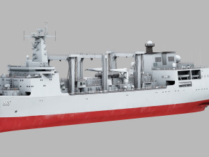 Hulun Lake 965 type 901 ship 3D Model