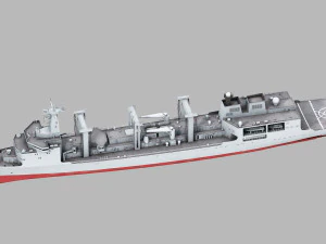 Navio Hulun Lake 965 tipo 901 Modelo 3D