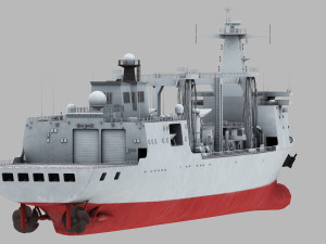 Hulun Lake 965 type 901 ship 3D Model