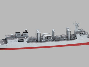 Hulun Lake 965 type 901 ship 3D Model