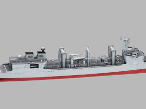 Navio Hulun Lake 965 tipo 901 Modelo 3D