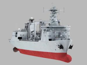 Navio Hulun Lake 965 tipo 901 Modelo 3D