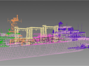 Hulun Lake 965 type 901 ship 3D Model