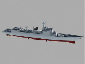 Xian 153 Type 052 C class Destroyer 3D Model