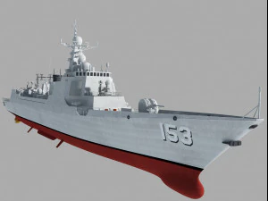 Xian 153 Type 052 C class Destroyer 3D Model