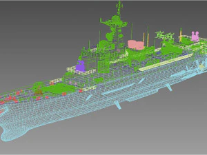 Xian 153 Type 052 C class Destroyer 3D Model