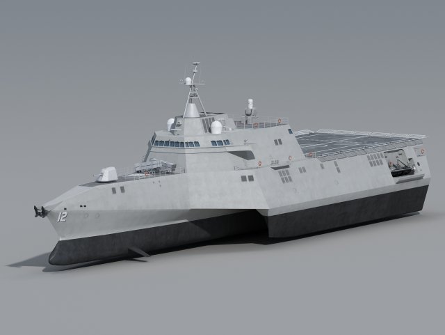 USS Omaha LCS-12 Litoral Combat Ship class 3Dモデル .c4d .max .obj .3ds .fbx .stl .blend