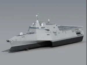 USS Omaha LCS-12 Littoral Combat Ship klasy Model 3D