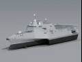 USS Omaha LCS-12 Litoral Combat Ship class Modello 3D