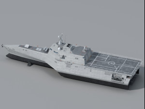 USS Omaha LCS-12 Litoral Combat Ship class 3Dモデル