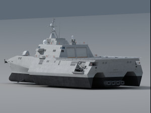 USS Omaha LCS-12 Litoral Combat Ship class 3Dモデル