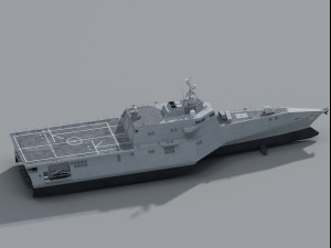 USS Omaha LCS-12 Litoral Combat Ship class 3Dモデル