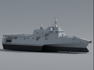USS Omaha LCS-12 Litoral Combat Ship class 3Dモデル