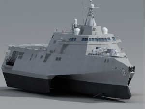 USS Omaha LCS-12 Litoral Combat Ship class 3Dモデル