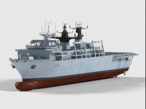 HMS Albion class 3D Model