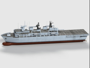 HMS Albion class 3D Model