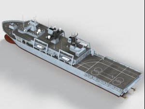 HMS Albion class 3D Model