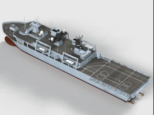 HMS Albion class 3D Model