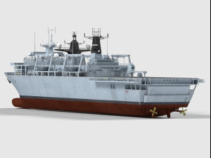 HMS Albion class 3D Model