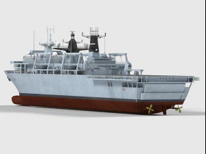 HMS Albion class 3D Model