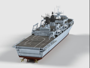 HMS Albion class 3D Model