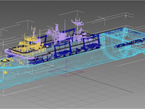 HMS Albion class 3D Model