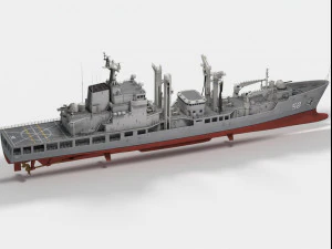 Daecheong AOE-58 Cheonji class ship 3D Model