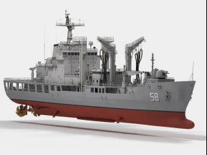 Daecheong AOE-58 Cheonji class ship 3D Model