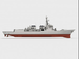 ROKS Yulgok Yi I DDG-992 KDX-III class Modelo 3D