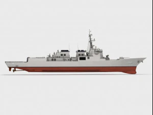 ROKS Yulgok Yi I DDG-992 KDX-III classe Modello 3D